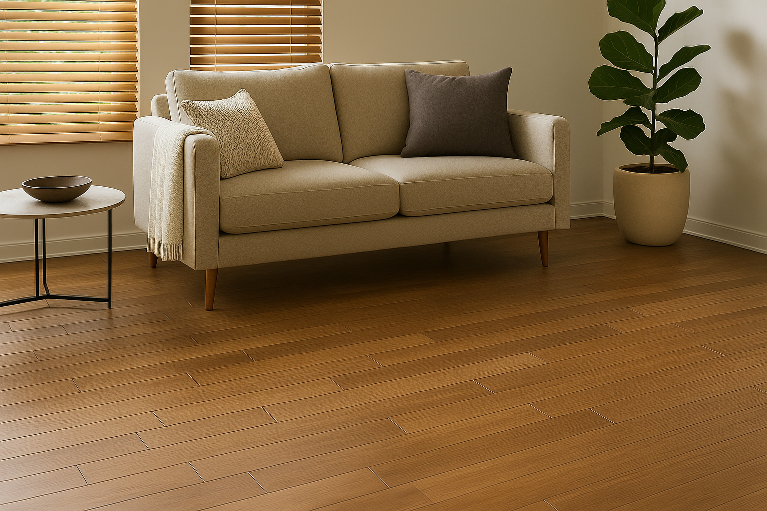 Persianas y pisos de madera para hogar